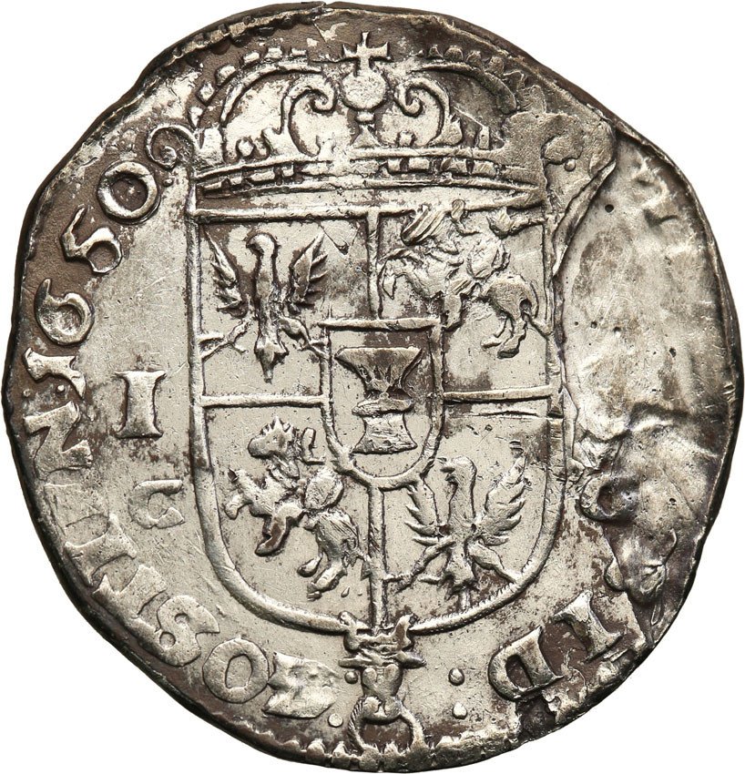 Jan II Kazimierz. Ort (18 groszy) 1650, Bydgoszcz (R8)